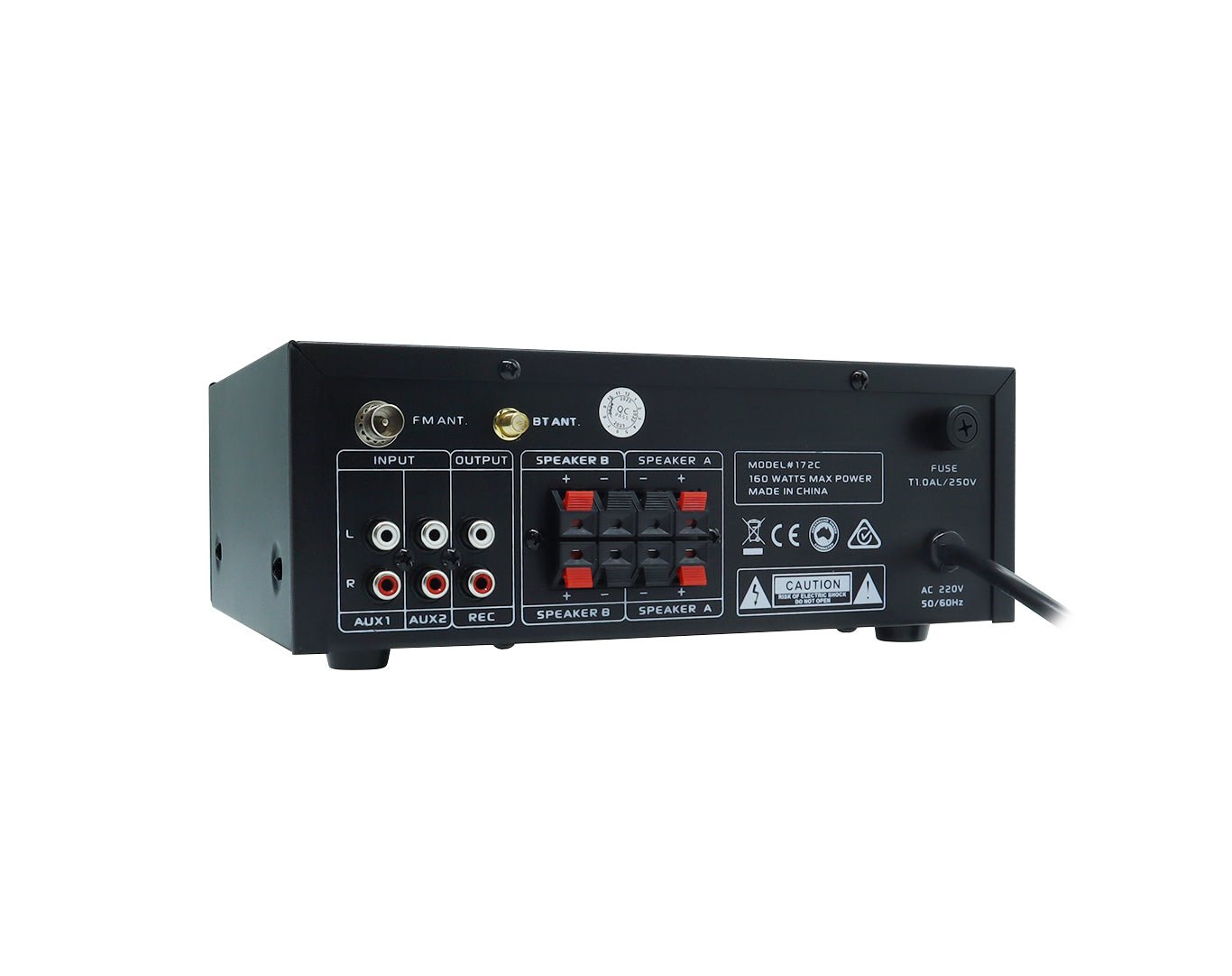 Weconic 6" Indoor Ceiling Speaker Set with Bluetooth Amplifier Cafe Restaurant 182C+2xLGC63