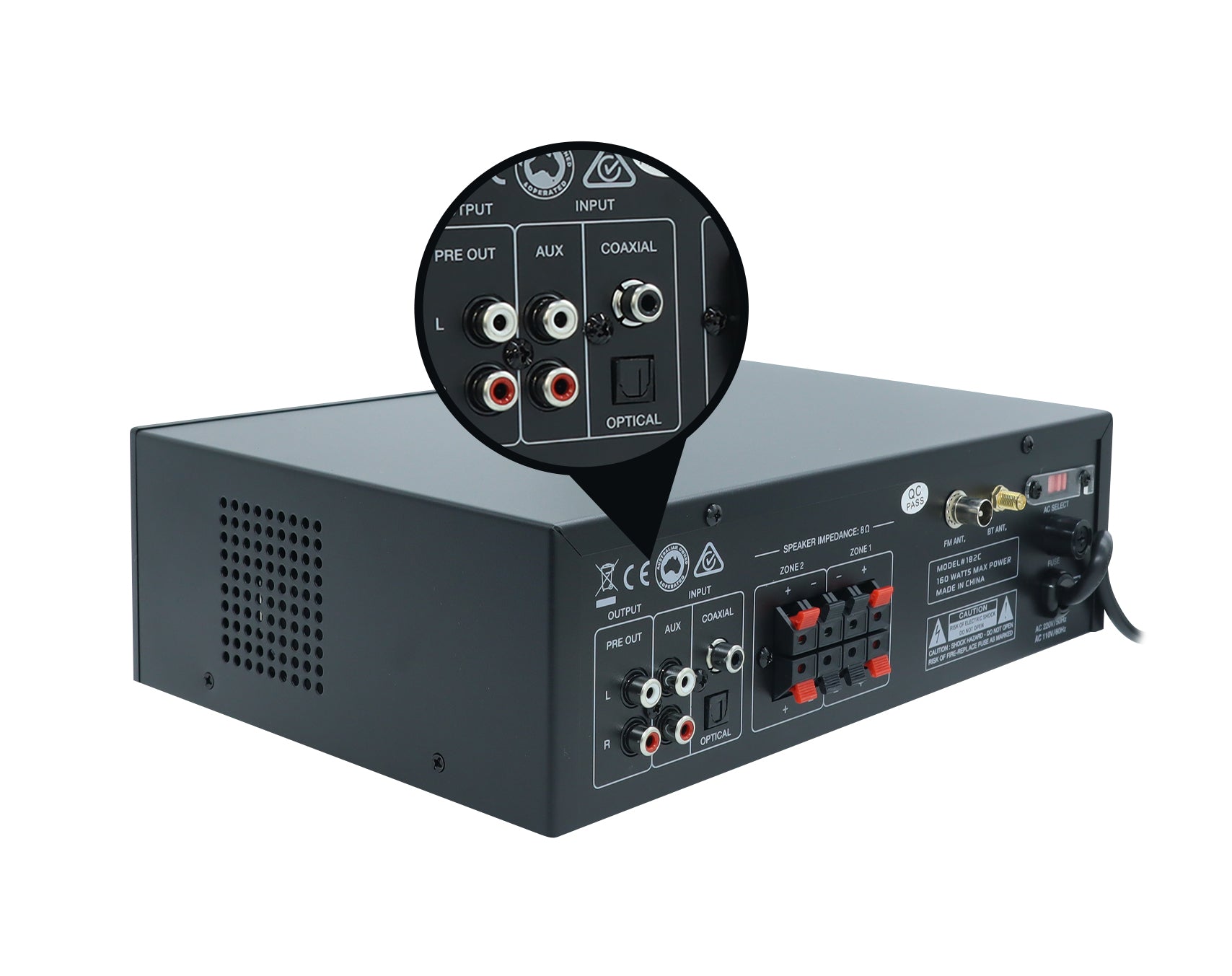 Weconic Bluetooth Amplifier 5.25" Ceiling Speaker Package Cafe Restaurant 182C+SA350W