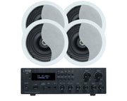 Weconic Bluetooth Amplifier 5.25" Ceiling Speaker Package Cafe Restaurant 182C+SA350W