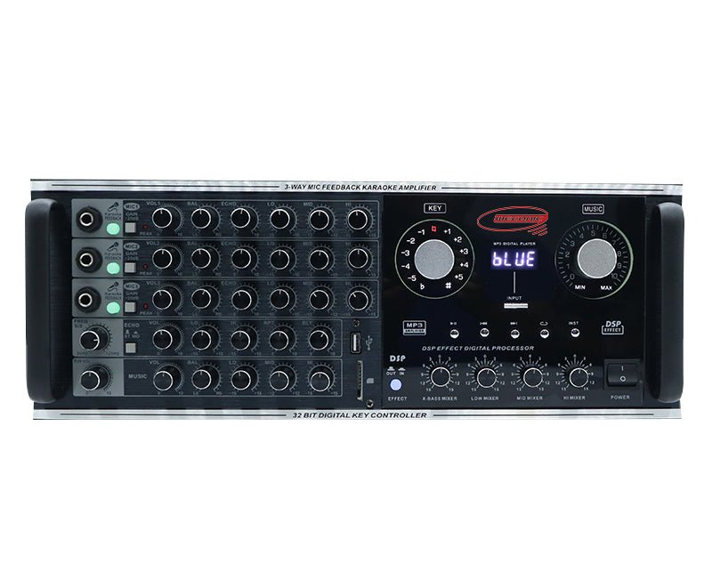 600W Professional X-BASS Bluetooth Amplifier MP3 Mic Input Karaoke W800