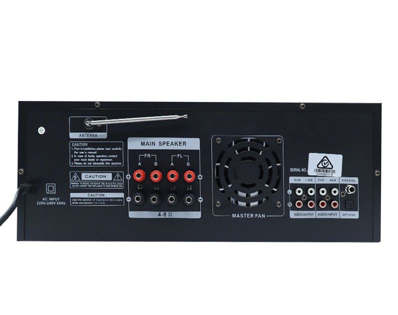 600W Professional X-BASS Bluetooth Amplifier MP3 Mic Input Karaoke W800