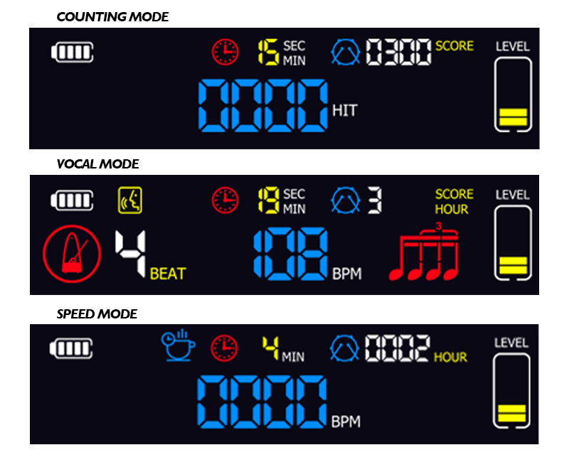 Aroma Digital 8" Drum Practice Pad Mesh Head Metronome Speed Trainer APD20