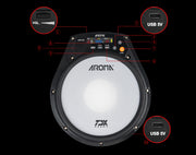 Aroma Digital 8" Drum Practice Pad Mesh Head Metronome Speed Trainer APD20