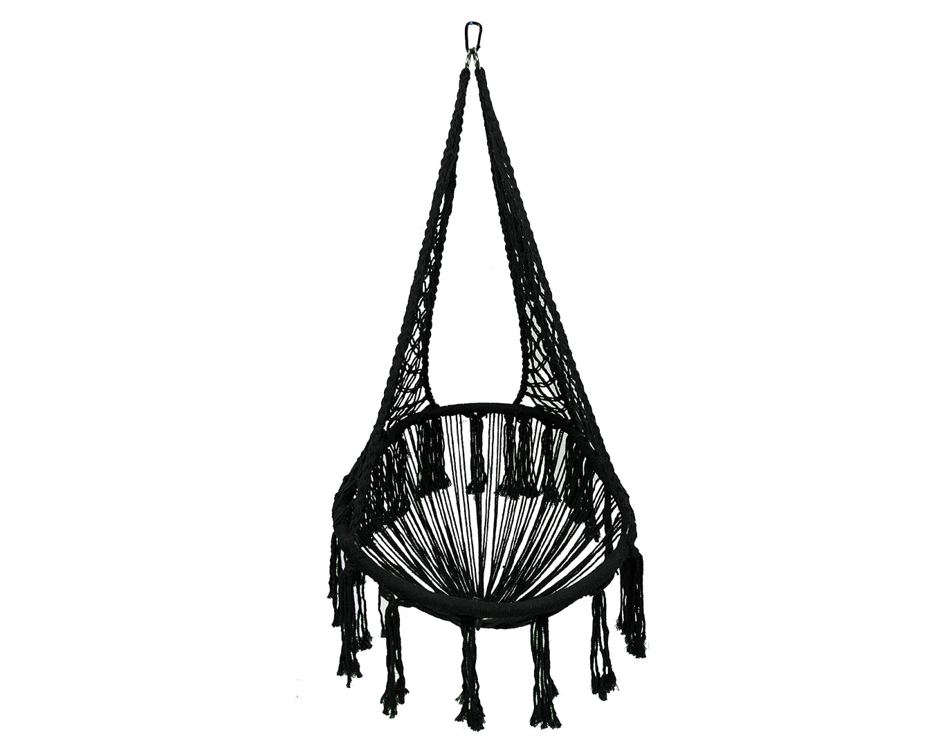 Equip Avocado Macrame Hanging Chair Black