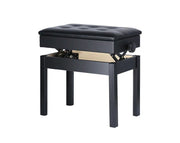 Premium Height Adjustable Padded Piano Stool with Internal Storage BA222