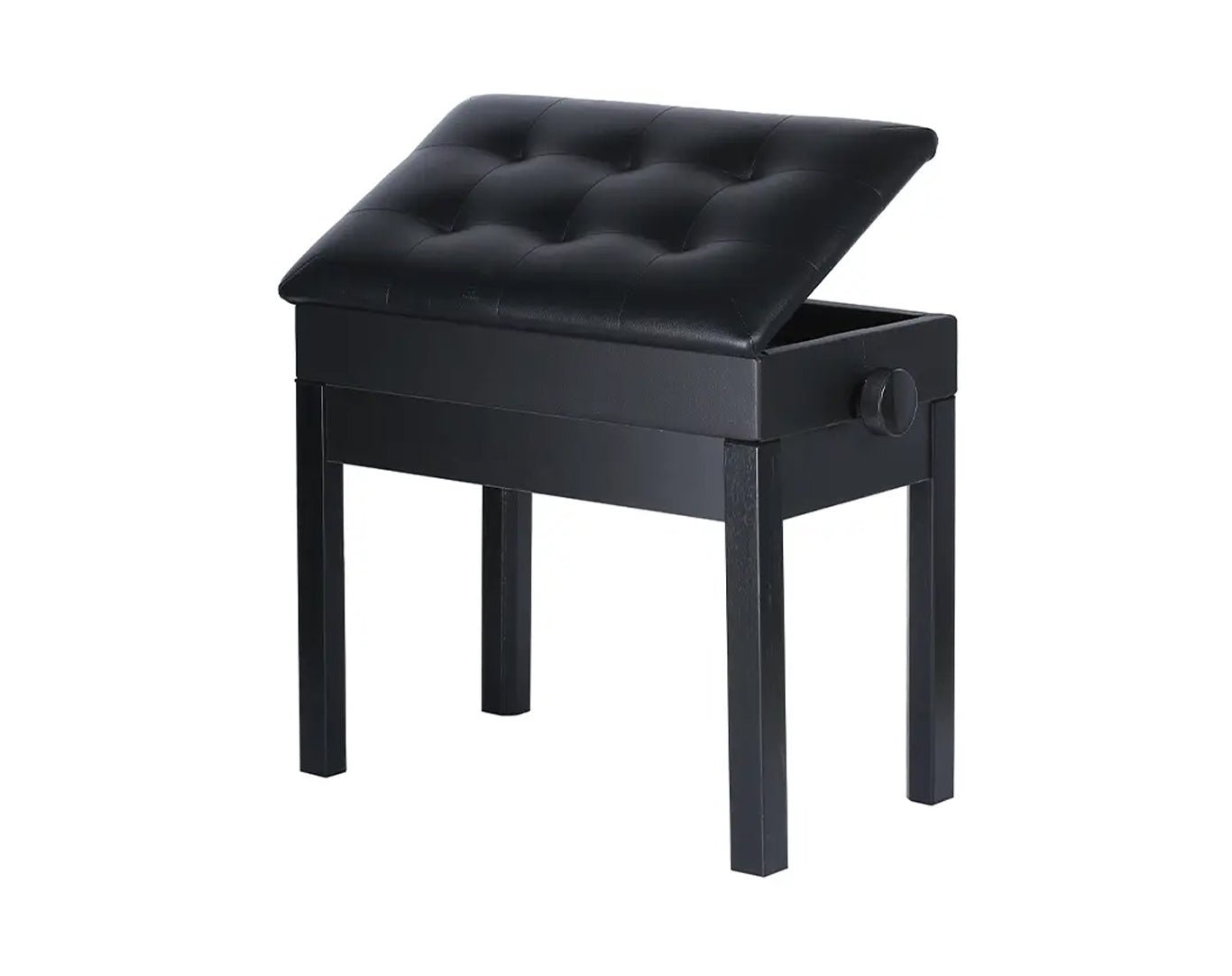 Premium Height Adjustable Padded Piano Stool with Internal Storage BA222