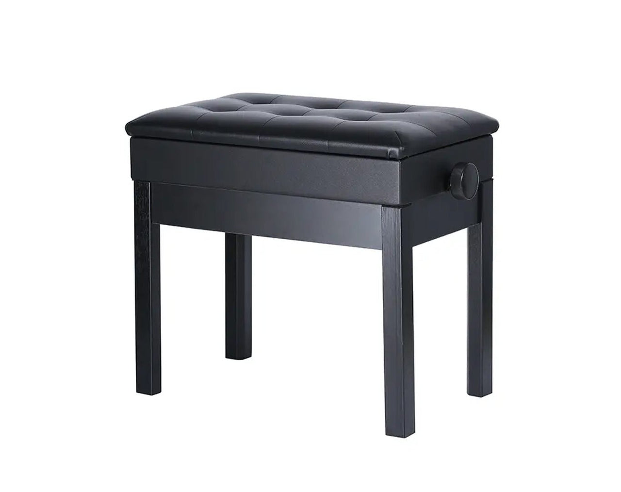 Premium Height Adjustable Padded Piano Stool with Internal Storage BA222