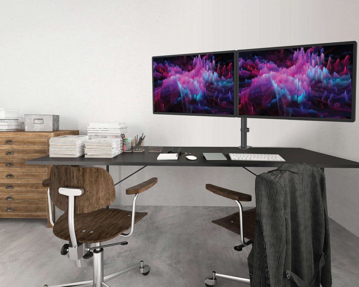 BAUHN Dual Monitor Bracket 13"-27" AMAB-0221-D