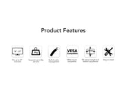 BAUHN Dual Monitor Bracket 13"-27" AMAB-0221-D