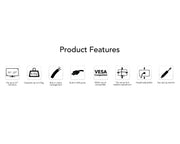 BAUHN Gas Spring Monitor Bracket with USB ports AMAB-0221-S