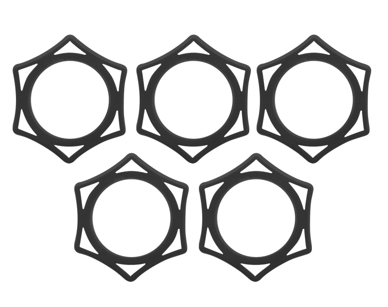 Microphone Anti-Slip Ring Roll Protector Rubber Pack of 5 MH Black