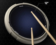 Donner 12" Drum Practice Pad With Sticks Grey DTB-1-GRY