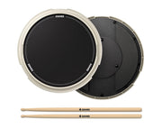 Donner 12" Drum Practice Pad With Sticks Grey DTB-1-GRY