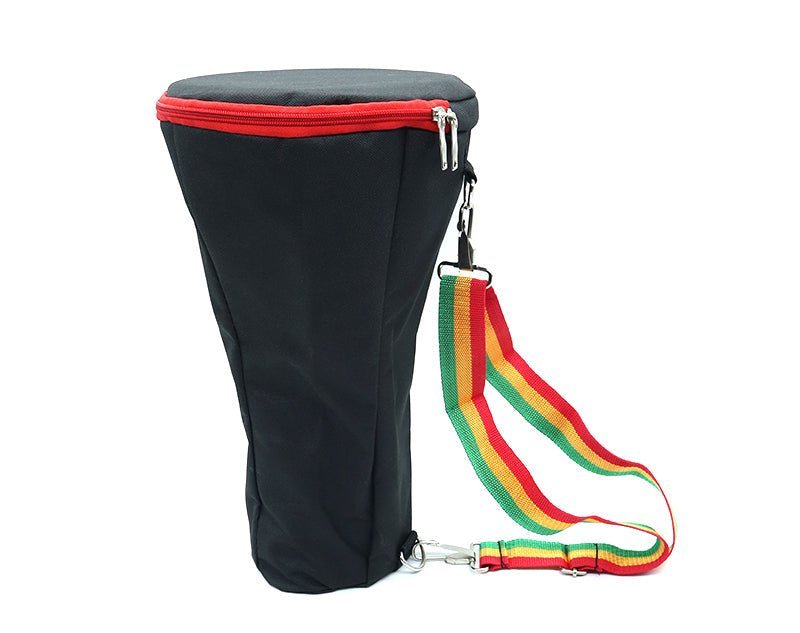 Freedom 8" African Djembe Hand Drum Padded Case Red & Yellow WMA816-RED