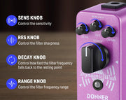 Donner Dynamic Wah-Wah Pedal Filter Effect EC1005