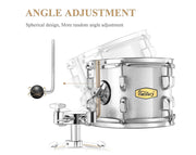 Eastar 5 Piece Birch Acoustic Drum Kit EDS-580 Silver Sparkle