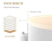 Eastar 5 Piece Birch Acoustic Drum Kit EDS-580 Silver Sparkle