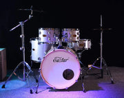 Eastar 5 Piece Birch Acoustic Drum Kit EDS-580 Silver Sparkle