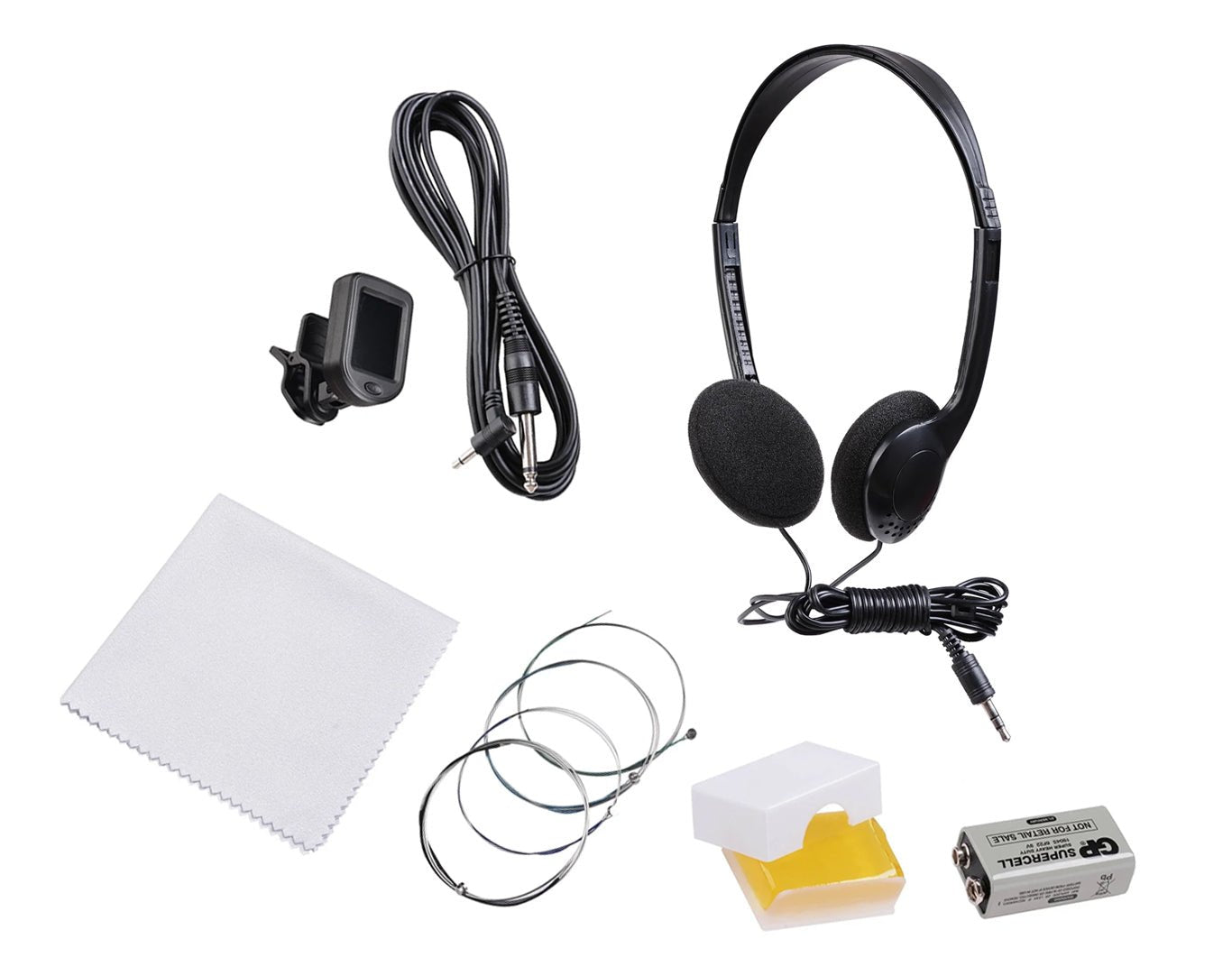 Freedom Student Electric Violin with Case Black White Natural EV31