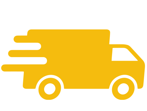 fast shipping icon of delivery van