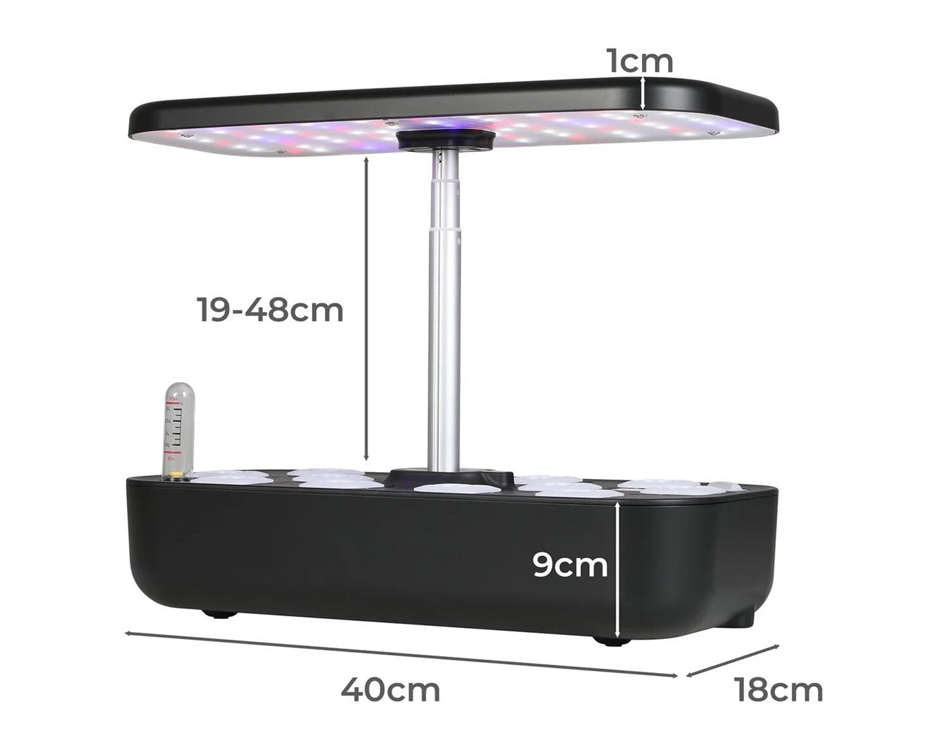 Hydroponic Growing System 12 Pots Indoor Garden with LED Grow Light
