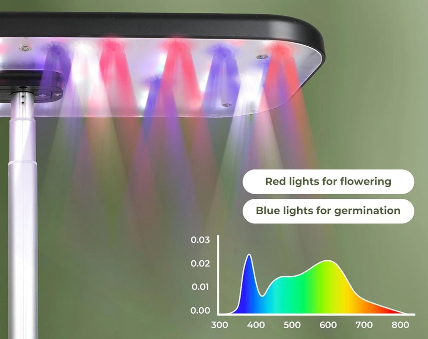 Hydroponic Growing System 12 Pots Indoor Garden with LED Grow Light