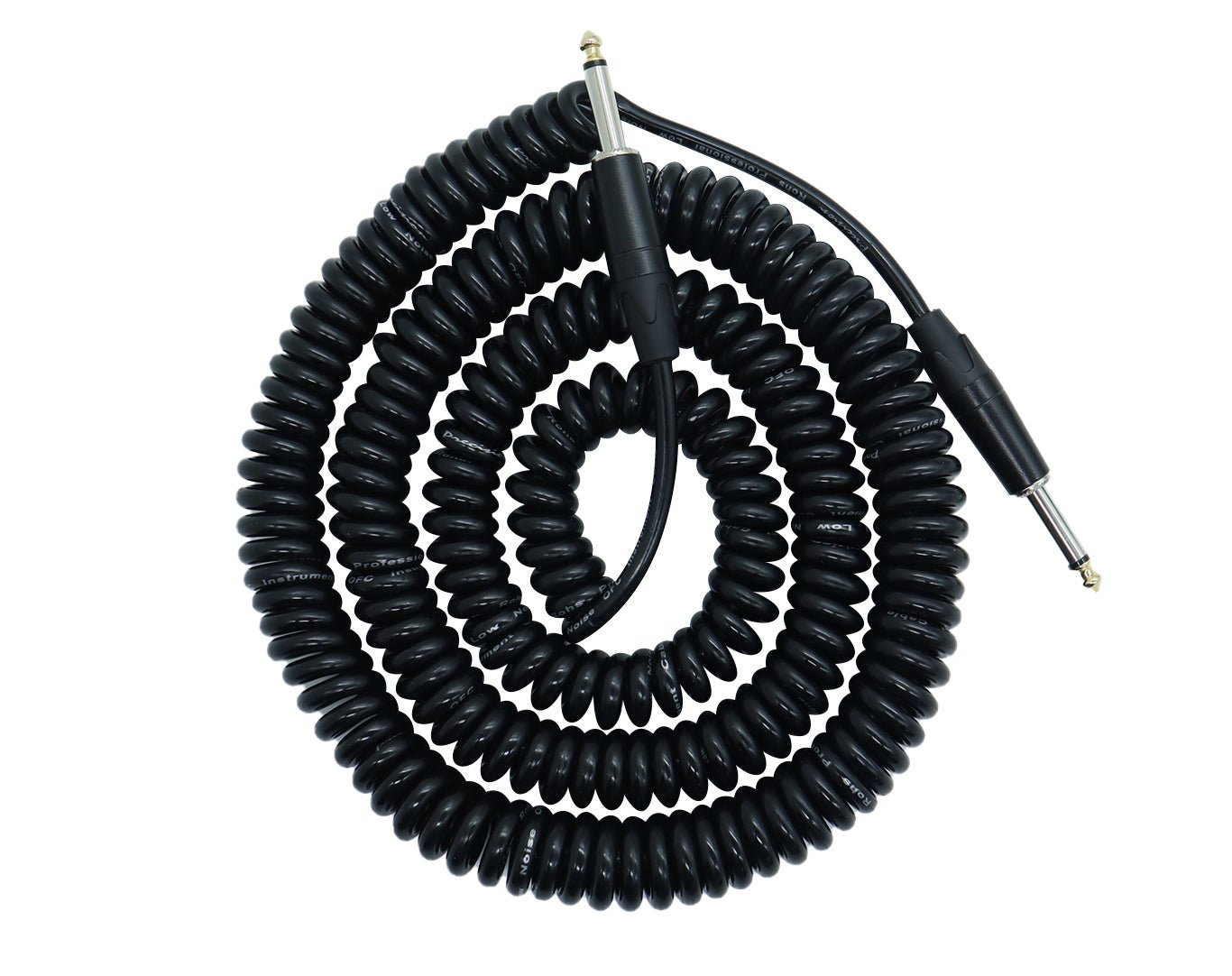 Precision Audio 5 Pack 10m Guitar Coil Cable 1/4" Jack Premium Lead GLEADC10X5