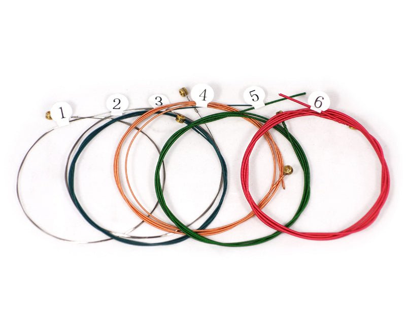 Freedom 10 Pack Coloured Acoustic Guitar Strings CA-60-L-10Pk