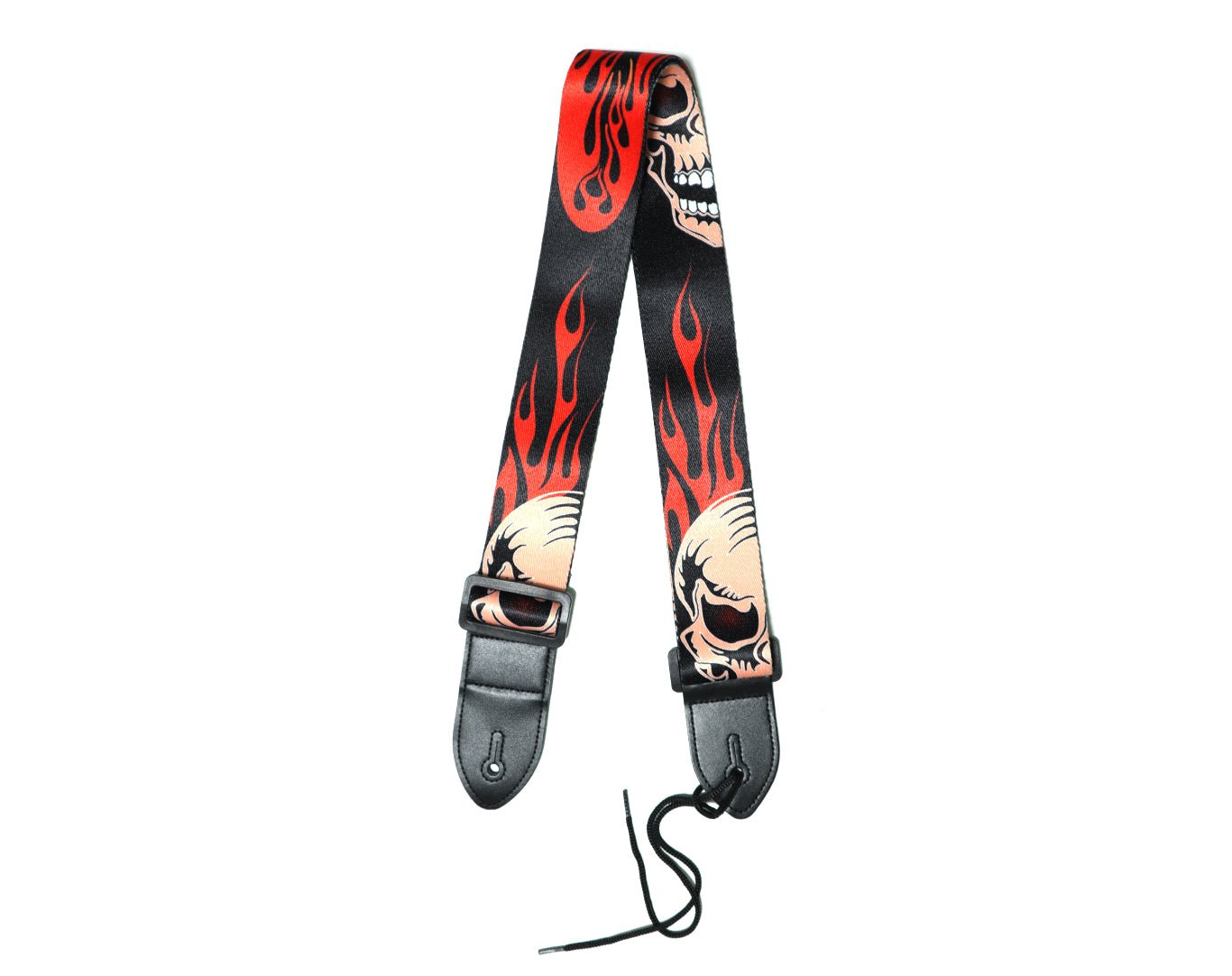Freedom Guitar Strap Fire Skull Electric Acoustic GSTRAP3-HT14