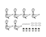 Tuning Pegs Machine Heads for Electric Guitars 6-in-Line Chrome 6pc K805