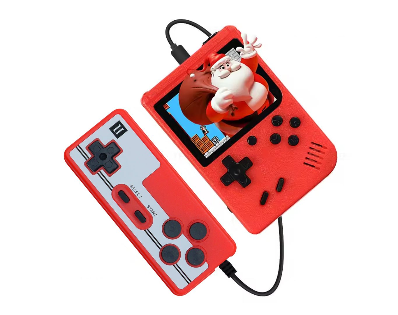 400 Game Handheld Mini Retro Gaming Console Game Pad Red KOS25001-RED