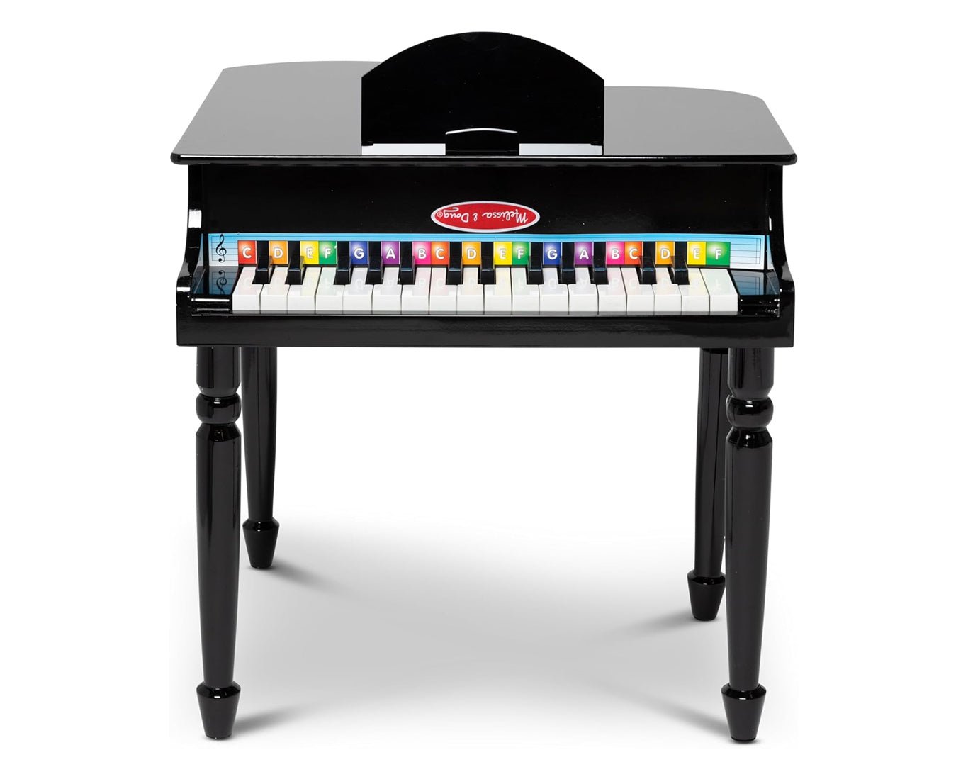 Melissa & Doug Kids Grand Piano with Stool Learn To Play