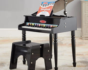 Melissa & Doug Kids Grand Piano with Stool Learn To Play