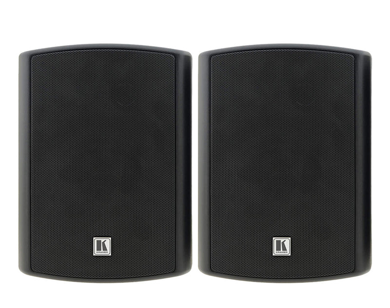 KRAMER Tavor 5-0 5.25" powered Wall Mount Speakers Pair Black