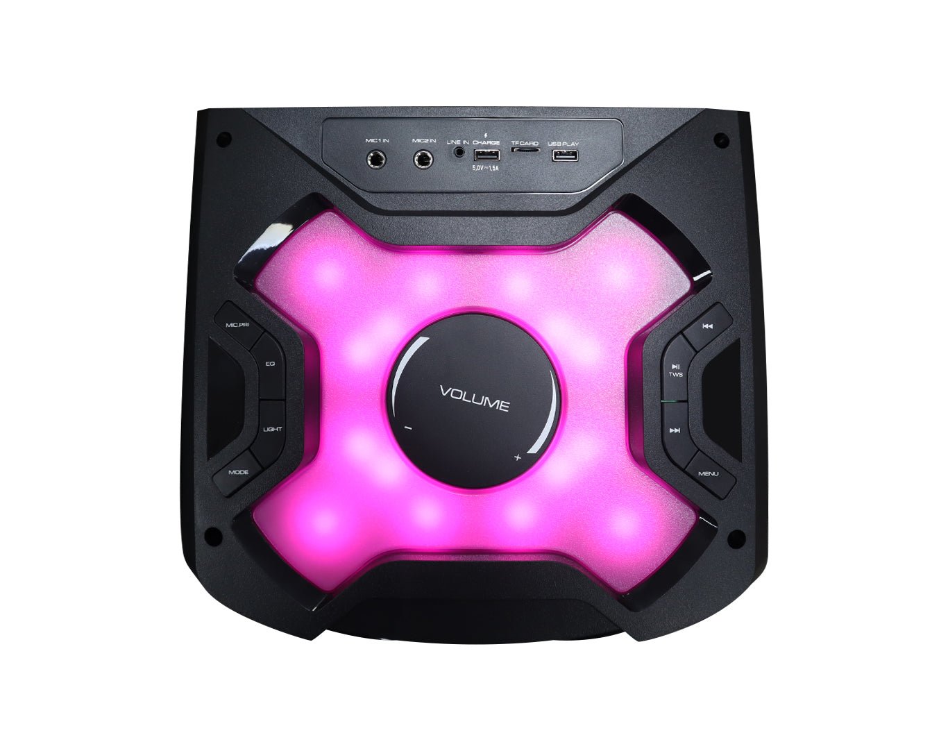 EDEN Twin Bluetooth Karaoke Speaker Towers Dual Wireless Microphones ED1001