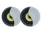 Weconic 6" Rimless Ceiling Speakers 160W Commercial Grade Easy Install Pair LGC63