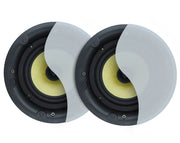 Weconic 8" Rimless Ceiling Speakers 200W Commercial Grade Easy Install Pair LGC83