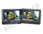REFURBISHED Laser 9" Dual In-Car Portable DVD Player CD Travel Hi-Res Charger DVD-9