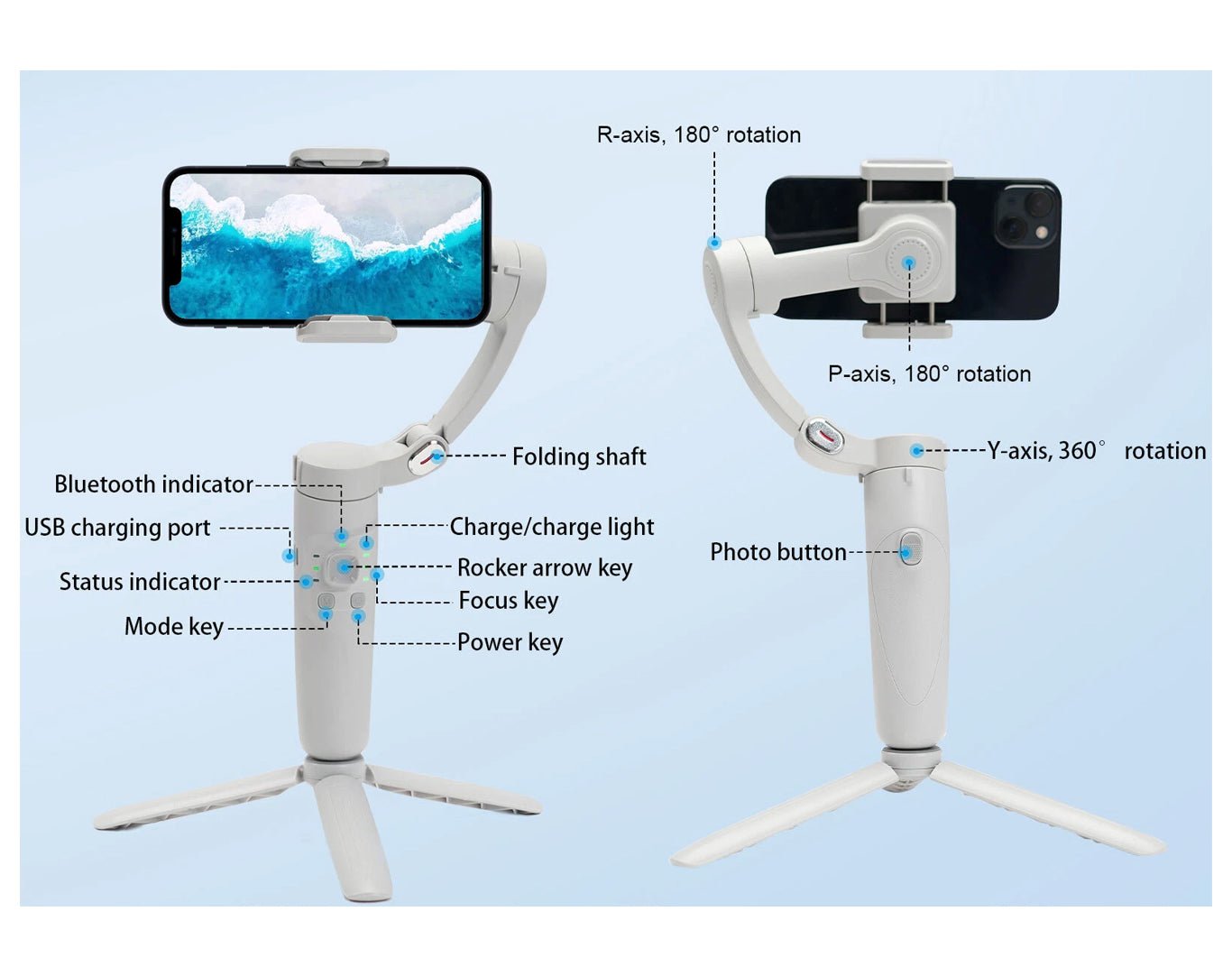 Handheld Phone Stabiliser 3-Axis Gimbal M1