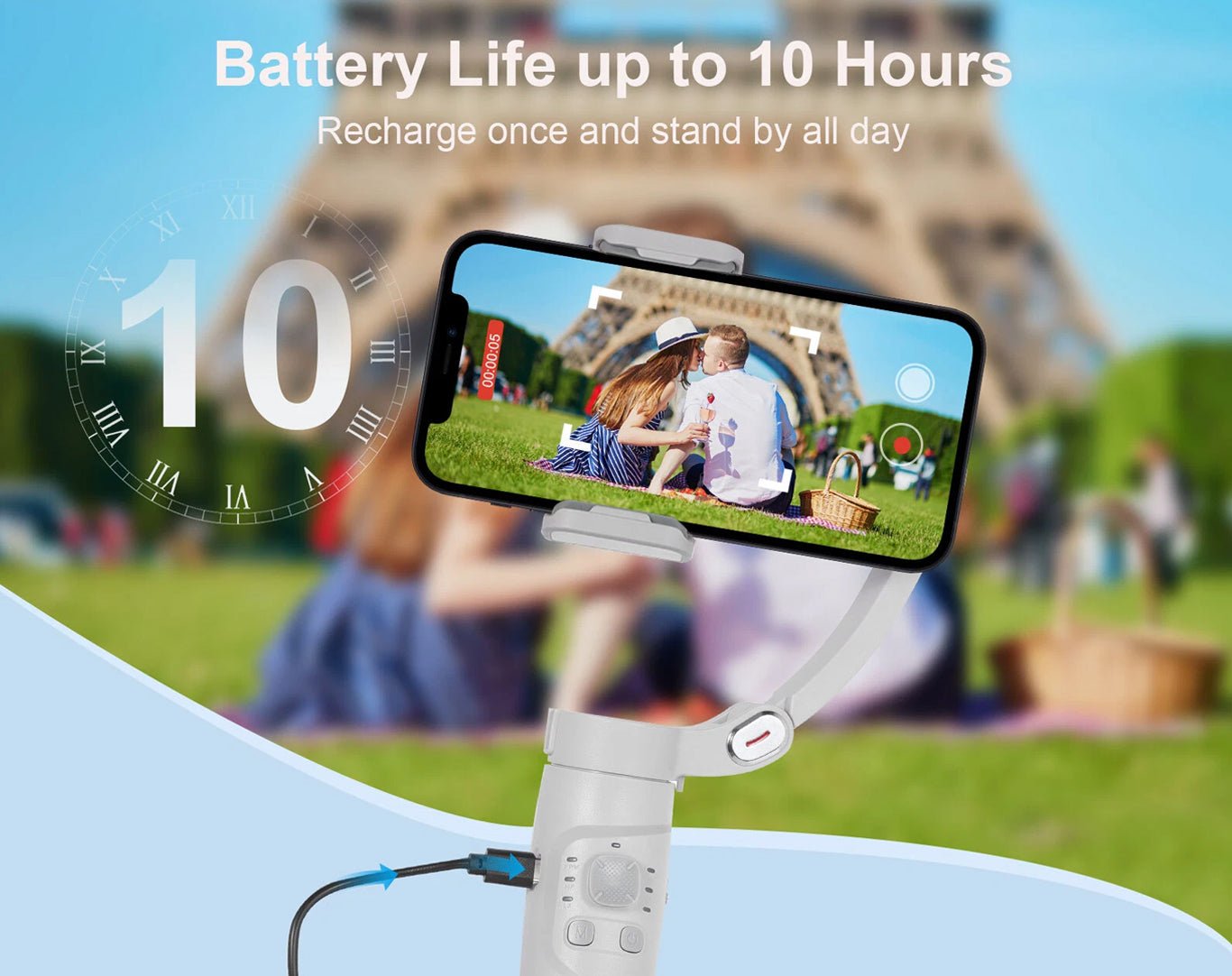 Handheld Phone Stabiliser 3-Axis Gimbal M1