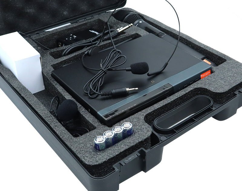 Twin Channel UHF Wireless Microphone System Handheld Bodypack MIC23