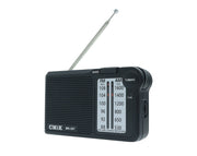 Portable Pocket AM FM Radio Speaker Black MK-307-BLK