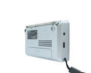 Portable Pocket AM FM Radio Speaker 3.5mm Earphone Jack MK-307-SIL