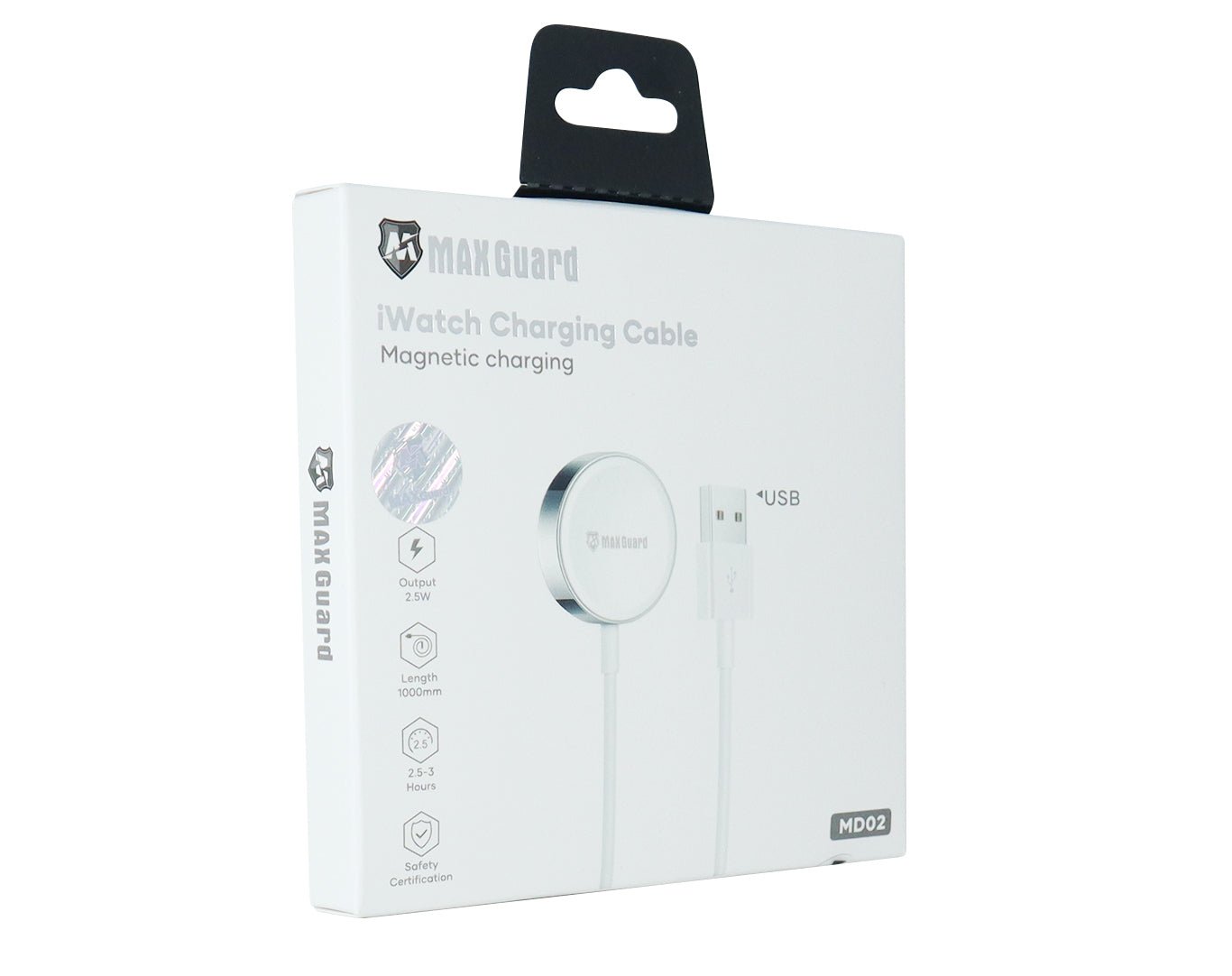 MaxGuard Wireless iWatch Charging Cable USB 2.5W Fast Charge MD02