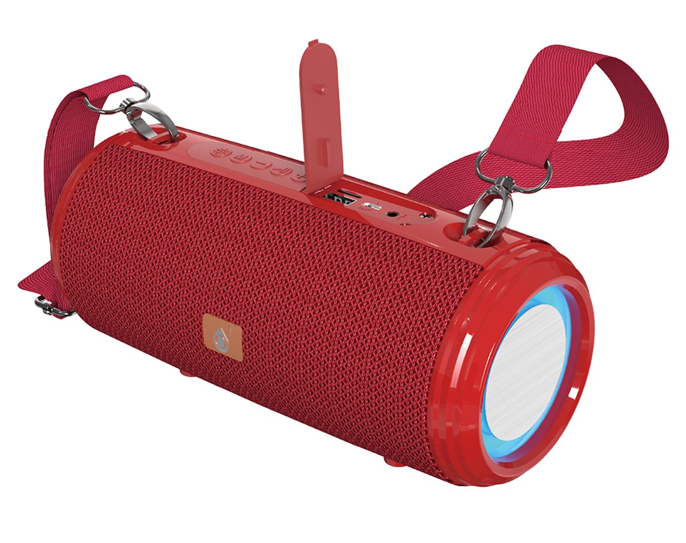 Moveteck Portable Bluetooth Speaker with Shoulder Strap NF4077 Red