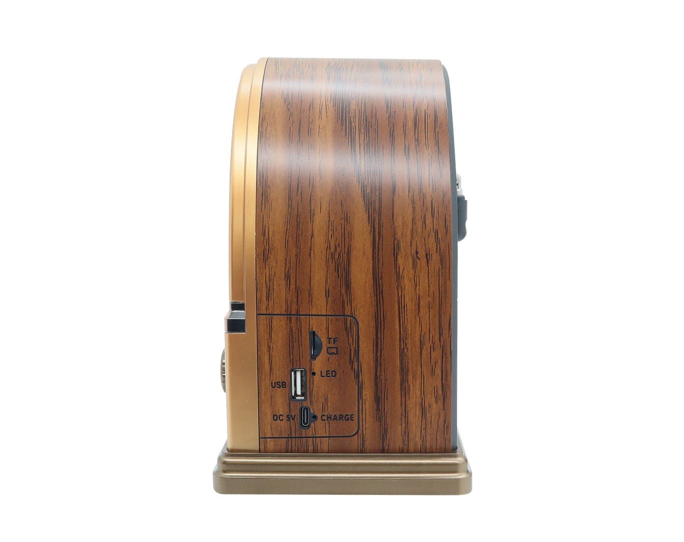 Portable Radio Retro Bluetooth Speaker AM FM SW Dark Brown NS-7061BT-DB