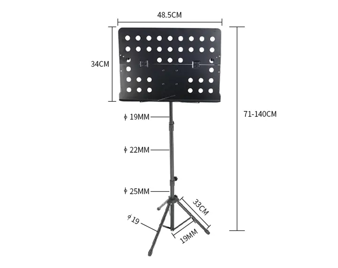 Music Note Stand Sheet Holders Adjustable MS190