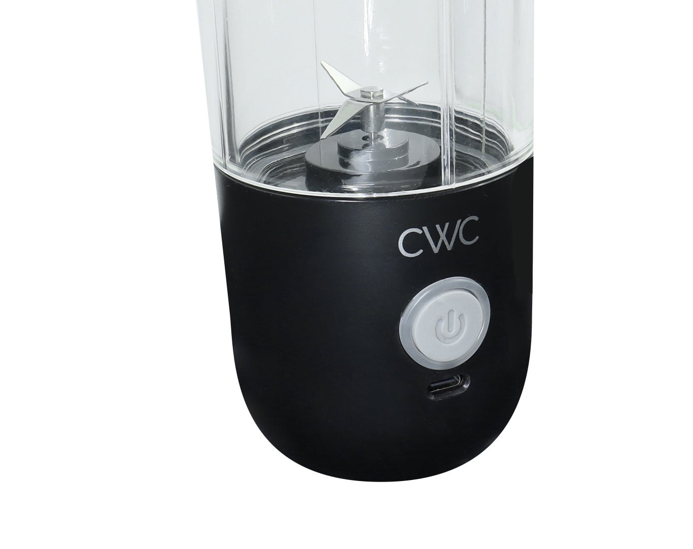 Cook With Color 414ml Portable Blender Stainless Steel Blades BPA Free Black WPB03-BLK