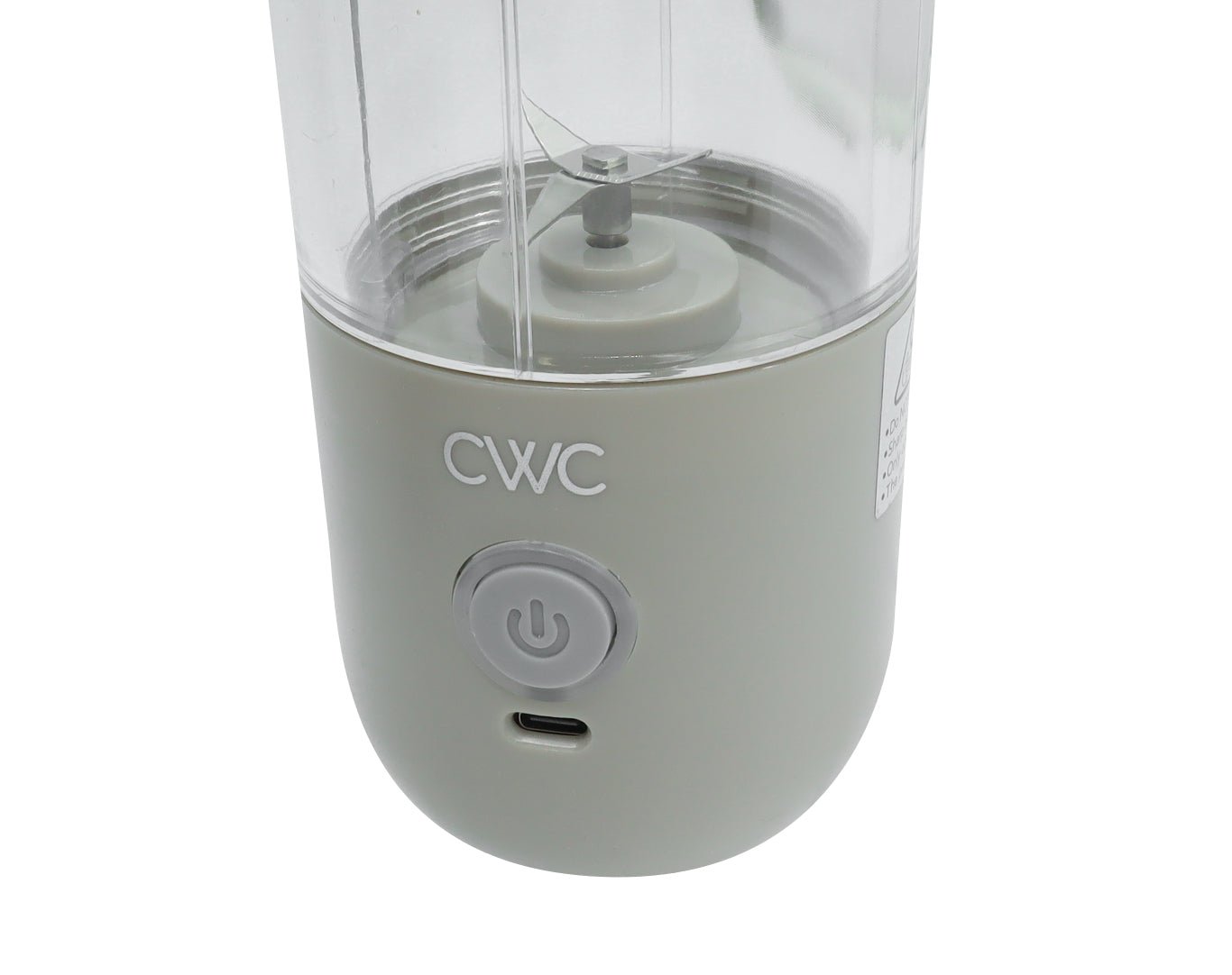 Cook With Color 414ml Portable Blender Stainless Steel Blades BPA Free Grey WPB03-GRY