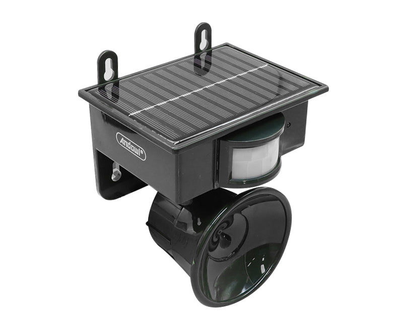 Andowl Solar Pest Animal Repeller Alarm Scare Motion Sensor Q-N97